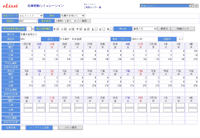 在庫管理支援